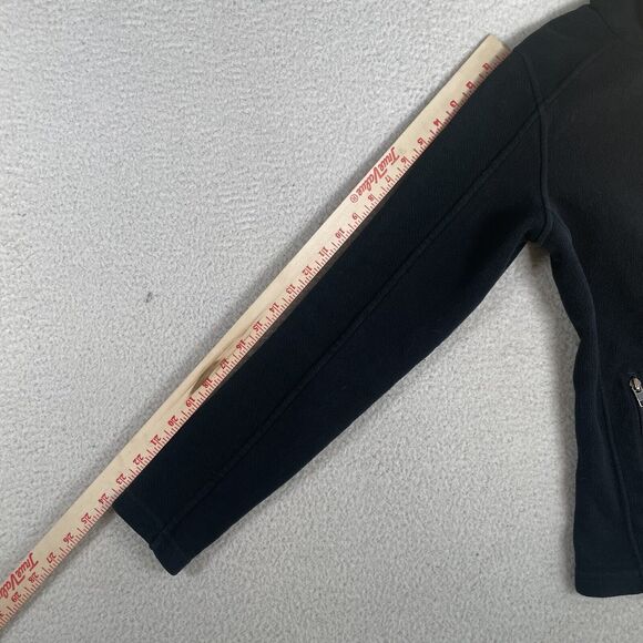 Patagonia Synchilla Sweater Womens Small Black Full Zip Slimming Broken Zip Tab - Picture 3 of 16